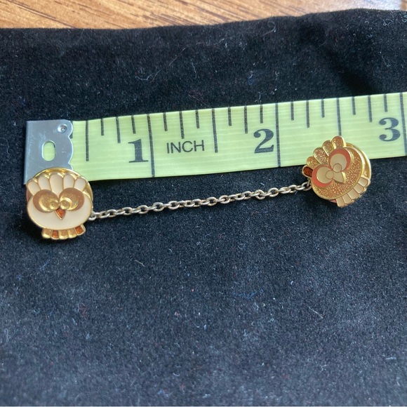 Pair of Tiny Owl Pins - Picture 4 of 4